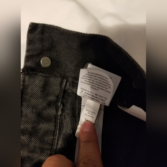 Madewell Adirondack Short Overol in Washed Black Size XXS - Picture 3 of 11